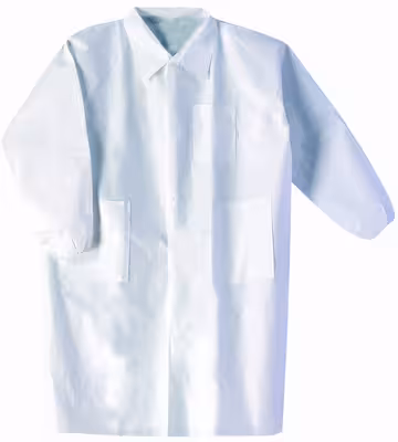 Blouse max sf blanc à col manchettes élastiques 3 poches taille M x 25