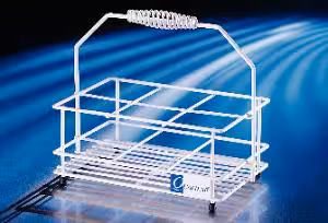 Porte-bouteilles blanc 4 x 1 l 110 x 110 mm