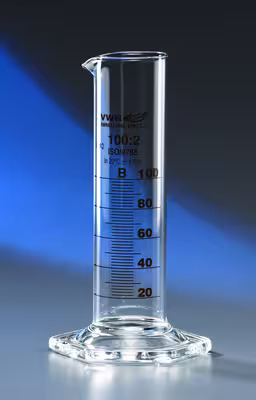 Eprouvette graduée forme basse classe B 50 ml x 2