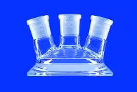 Couvercle plat flange 3 necks 100 lf hauteur 110 mm