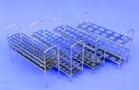Portoir acier inox pour 12 tubes de 25 mm