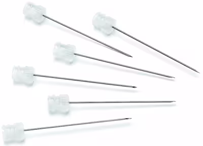 Aiguille jauge 22 pointe 3 avec hub kel f x 6