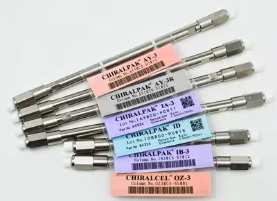 Colonne chiralpak AD-H longueur 250 mm Ø int 4,6 mm granulométrie 5 µm