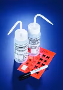 Pissette col large PEBD 500 ml à personnaliser multilingue bouchon blanc x 5