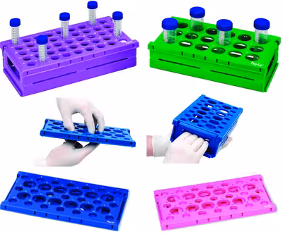 Portoir pop up vert pour tube 50 ml x 2