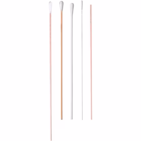 Ecouvillons secs stériles - Tige polystyrène- Embout coton - Peel-pack x 1000