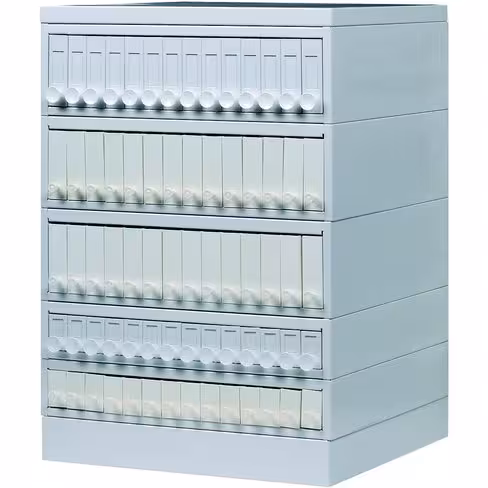 Classeur standard métal/métal blanc 5000 lames 14 tiroirs
