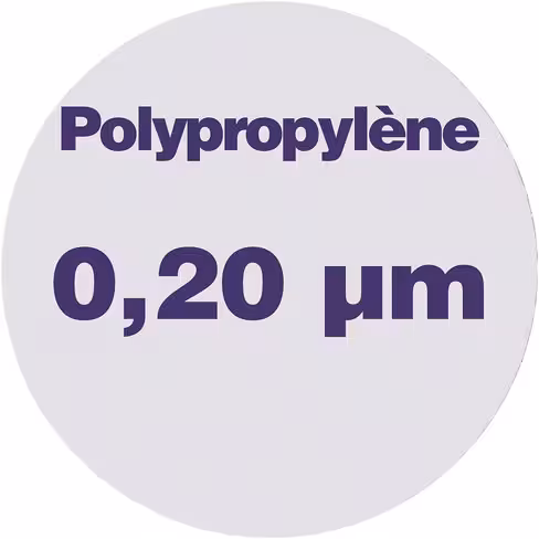 Membrane PP porosité 0,20 µm Ø 90 mm LMR x 100