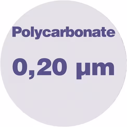 Membrane PC porosité 0,20 µm Ø 47 mm LMR x 100