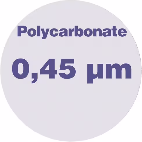 Membrane PC porosité 0,45 µm Ø 47 mm LMR x 100