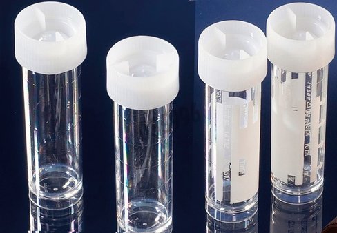 Tube 25 ml capuchon vis blanc PP fond plat stérile NUNC x 300