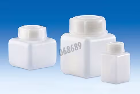 Flacon carré à col large bouchon à vis 100 ml x 24