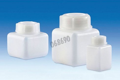 Flacon carré à col large bouchon à vis 250 ml x 24