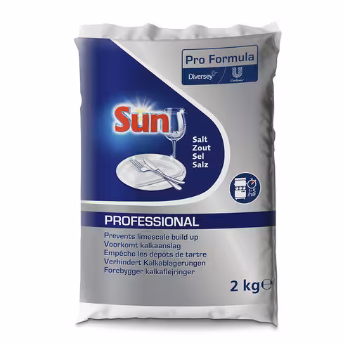 Sel régénérant anticalcaire longue durée Sun Professionnal - carton de 6 x 2 kg