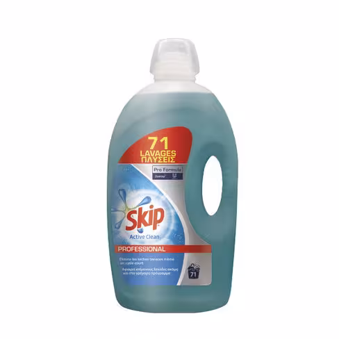 Lessive liquide tous textiles Skip Professionnel 71 lavages - carton de 2 x 5 l