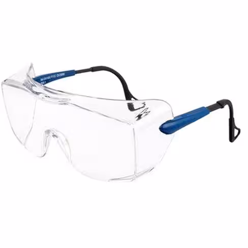 Surlunette de protection transparente monobloc branches réglables