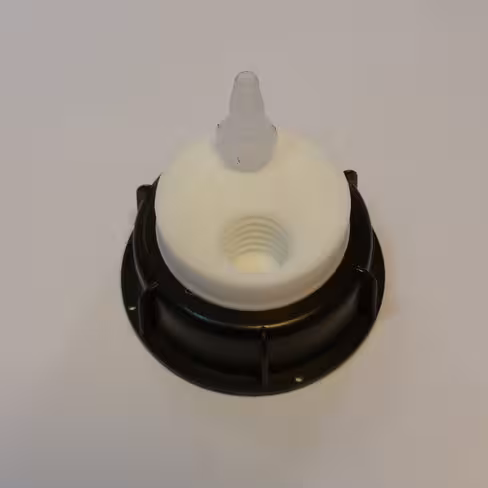 Bouchon pour bidon gain de place SMART CAPS HPLC s50 1 filetage charbon actif et 4 leaks (6-9 mm)