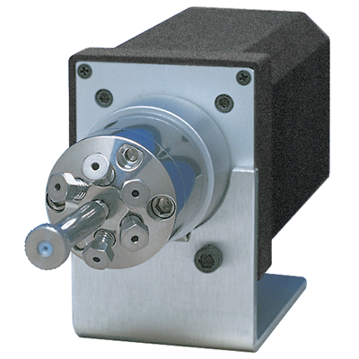 Vanne VALCO c3 2 pos 6 voies 1/16P0,25 mm inox cde manuelle 75c/5000psi liq h