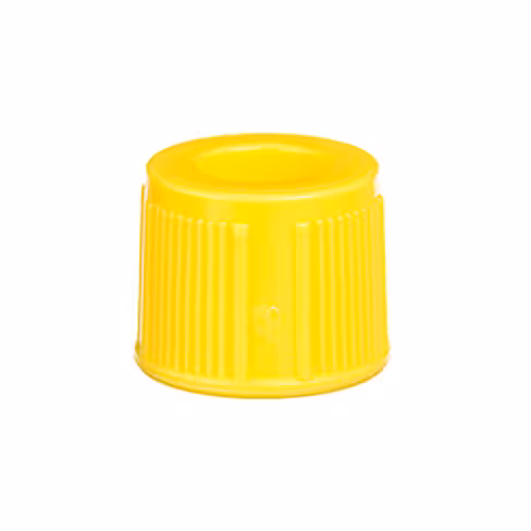 Snap cap 13mm VACUETTE jaune pour capuchonner tubes 13 mm x 5 sachets de 1000