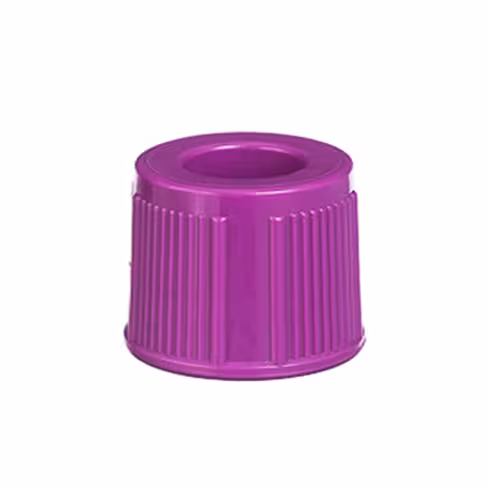 Snap cap 13mm VACUETTE lavande pour capuchonner tubes 13 mm x 5 sachets de 1000