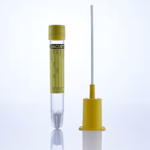 Kit VACUETTE urine tube ccm 4 ml 75 x 13 mm fond rond canule de transfert emballage individuel x 300