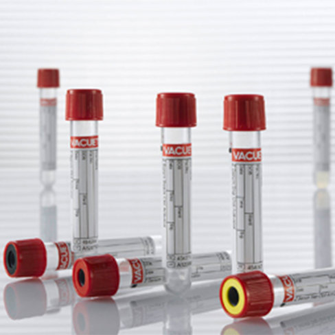 Tube VACUETTE z 3,5 ml sérum activateur coag avec gel 13x75 mm bouchon vissant or bague or étiq transp x 24 racks 50