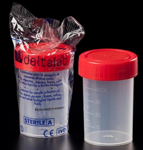 Flacon pp 60 ml gradués, en vrac x 600