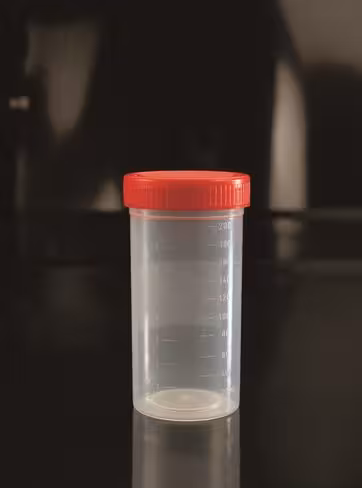 Flacon pp ø 57 x 116 mm 200 ml en vrac - gradués, surfacedépolie x 275