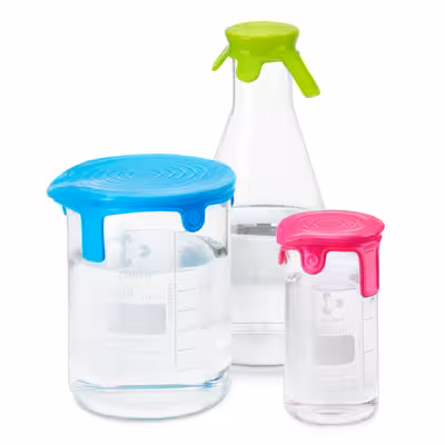 Silicone lids 43-61 mm opening diameter (s) - pink x 10