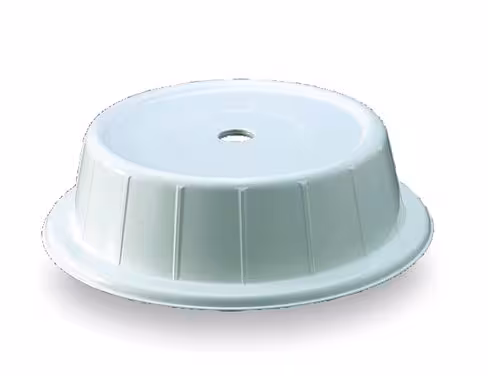 Cloche polypropylène blanche pour assiettes Ø 25 à 27 cm