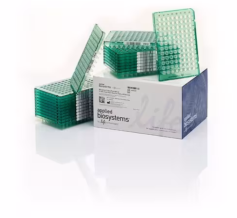 Plaque MICROAMP enduraplate fast optique code barre coloris vert 96 puits x 20