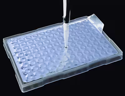 Feuille d aluminium pour plaque 96 puits x 100