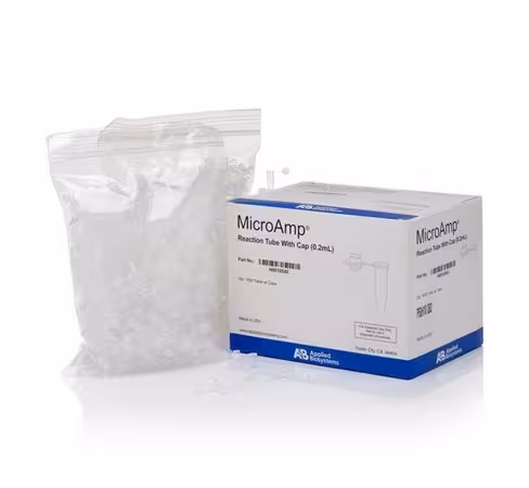Tube MICROAMP avec bouchon dôme x 1000