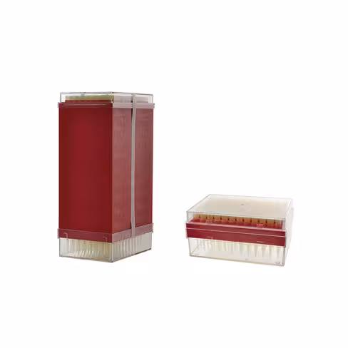 Pointe pour micropipette 2 - 200 µl en rack jaune x 96