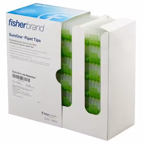 Pointe fisherbrand sureone low retention 100-1250 µl, cristal, non stérile, vrac x 1000