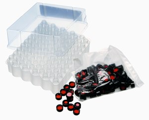 Vial 2 ml open-top vis cap r a m tm 9 mm convenience kit avec closures avec septa non assemblé