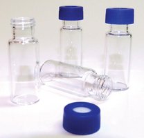 Kit certifié vial verre clair et bouchon avec septum PTFE/silicone, col à vis filetage 9 mm, 12x32 mm volume 2