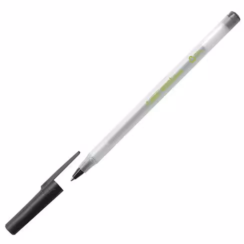Stylo bille Bic Ecolutions Round Stic - pointe moyenne - noir