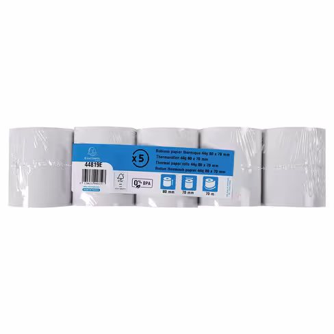Bobine thermique - Exacompta - 1 pli - 80 x 70 x 12 mm - sans BPA - lot de 50
