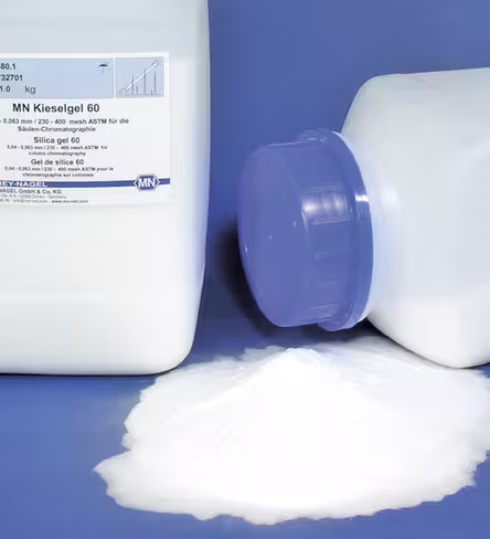 Gel de silice 60 taille des particules 0,063-0,2 mm paquet de 1 kg