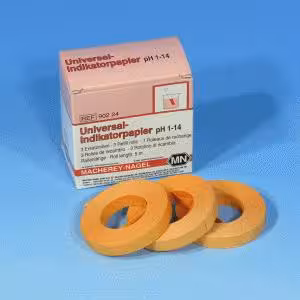 Papier indicateur universel pH 1-14, recharge de 3 rouleaux, quantité de commande minimum 2 paquets