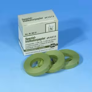 Papier indicateur spécial pH 4,0-7,0, recharge de 3 rouleaux, quantité de commande minimum 2 paquets