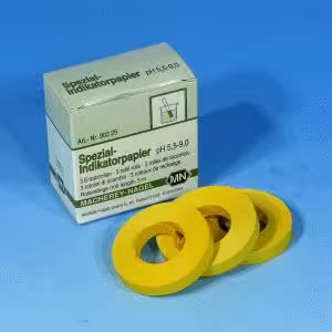 Papier indicateur spécial pH 5,5-9,0, recharge de 3 rouleaux, quantité de commande minimum 2 paquets