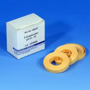 Papier indicateur spécial pH 8,0-10,0, recharge de 3 rouleaux, quantité de commande minimum 2 paquets