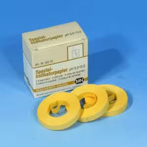 Papier indicateur spécial pH 9,0-13,0, recharge de 3 rouleaux, quantité de commande minimum 2 paquets