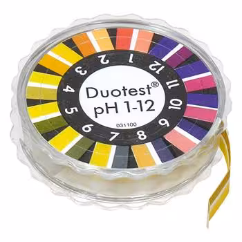 Duotest pH 1-12, rouleau de 5 m x 10 mm, quantité de commande minimum 5 pièces