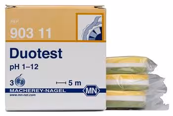 Duotest pH 1-12, recharge de 3 rouleaux, quantité de commande minimum 2 paquets