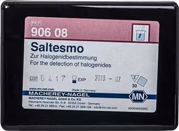 Feuillet Saltesmo pour la détermination d ions halogenures x 30