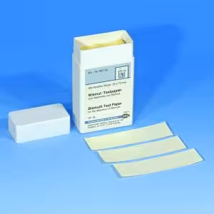 Papier test Bismuth, Languette 20 x 70 mm pour 200 déterminations