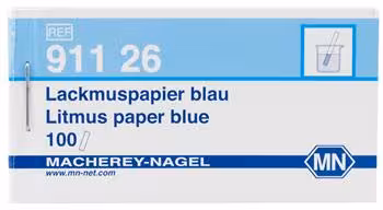 Papier de tournesol bleu, livret de 100 Languette 10 x 75 mm